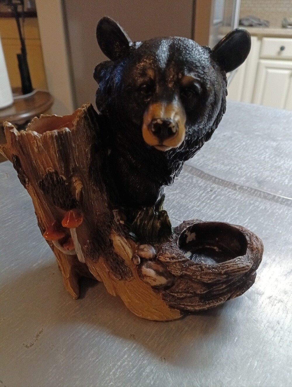 Salt And Pepper Holder Only Woodland Scene